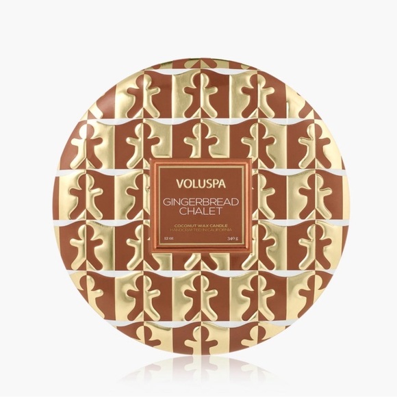 Voluspa Other - VOLUSPA GINGERBREAD CHALET
3 Wick Tin Candle
Burn time: 40+ Hours
new